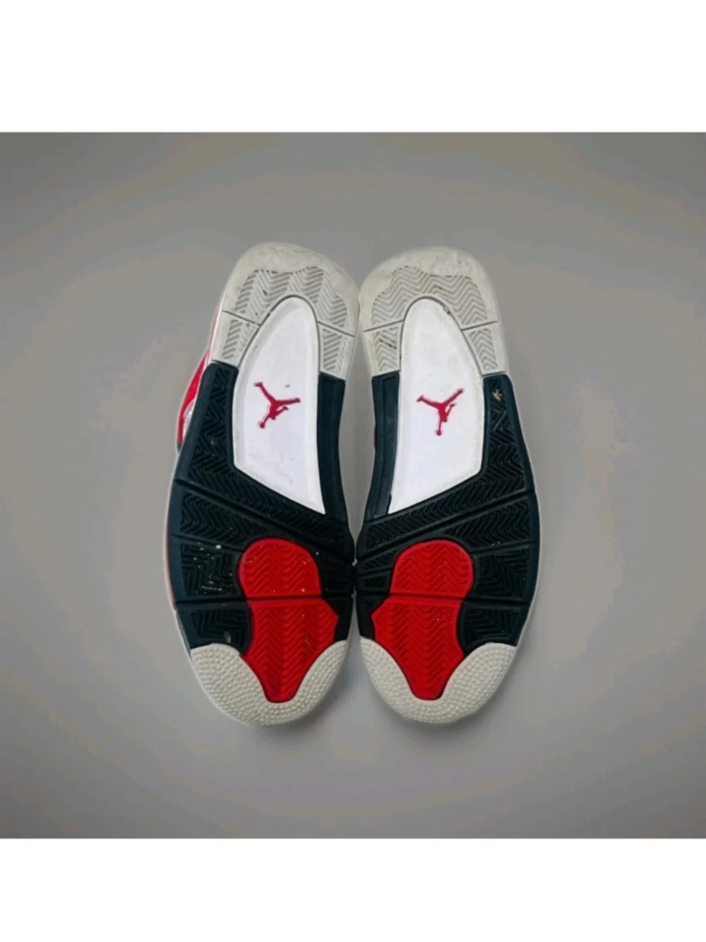 Jordan 4 IV Retro Red Cement White Black DH6927-161 Men's 9.5 Og All